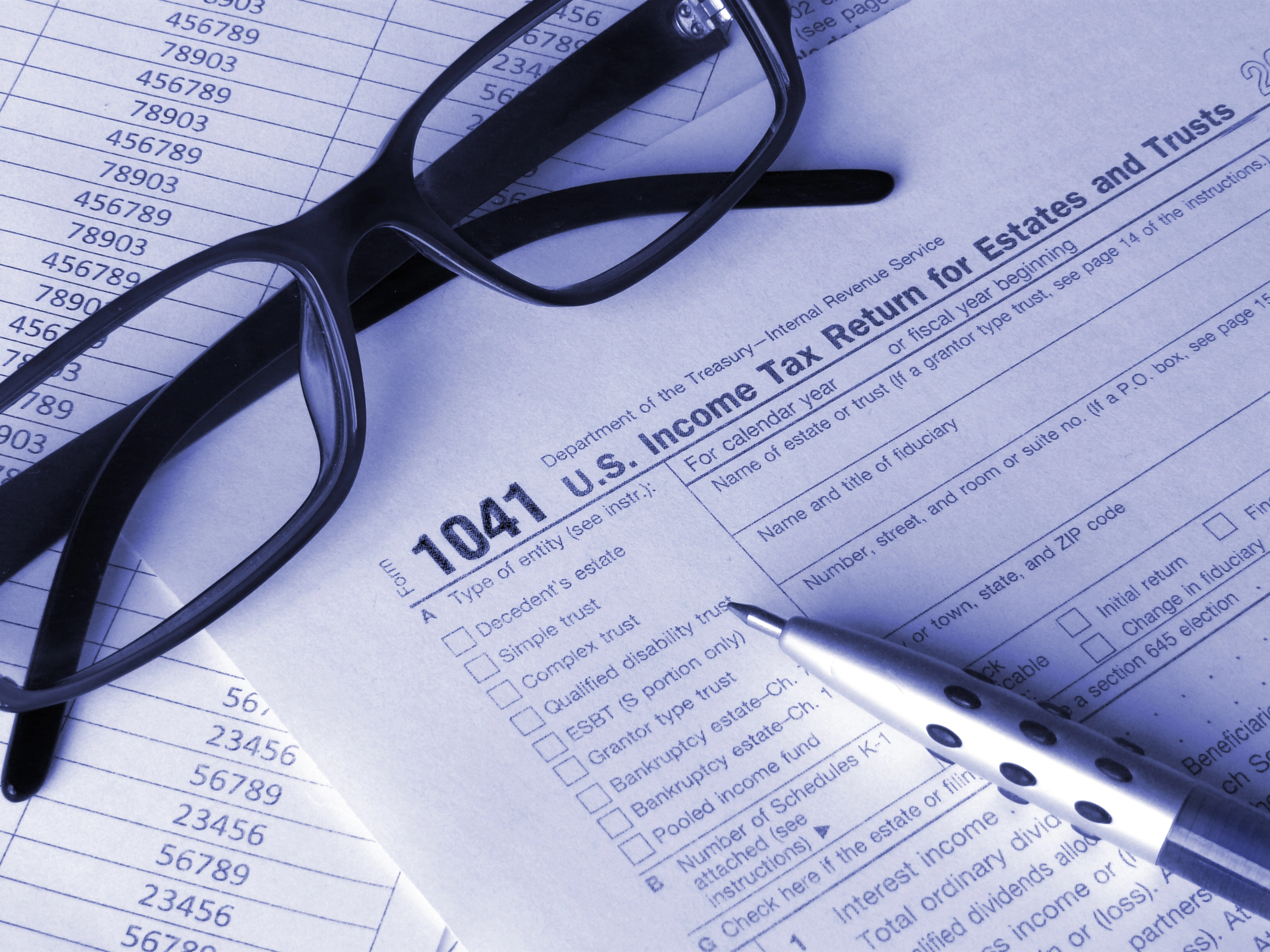 1041 Form for Estates and Trusts for Florida Probate tax